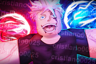 design and draw a roblox thumbnail for you