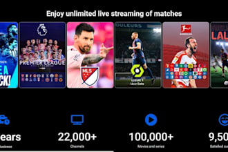 design a professional iptv website with subscription and streaming features