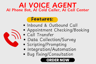 setup ai phone bot, saas for appointment setting via twilio vapi retell bland