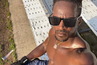 be your black male fitness model for instagram, tiktok or youtube video