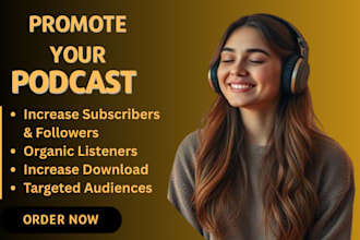 podcast promotion organically on our high traffic network increase new downloads
