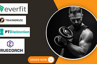 setup and upload workouts on everfit, truecoach, ptdistinction, trainerize