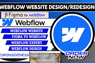 design webflow website develop figma to webflow responsive webflow expert