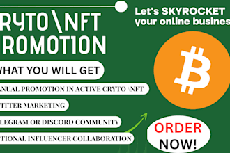 promote your crypto or nft project to real web3 investors and communities
