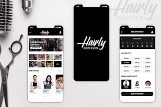 develop salon booking app and website for both android and IOS ,beauty salon app