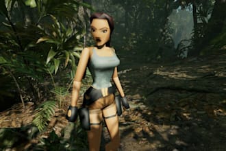 create ps1 style 3d models, animations, environments for you