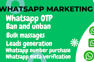 whatsapp lead generation  bulk massage meta account verification marketing