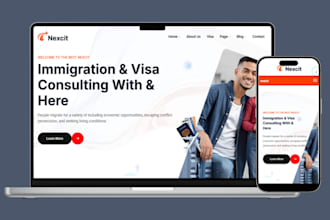design immigration website immigration lawyer, law firm, wordpress website
