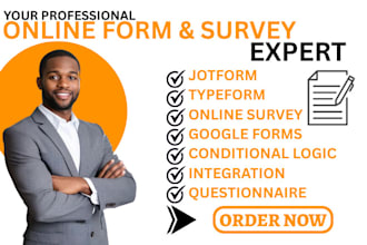 create jotform online survey typeform contact form google form conditional logic