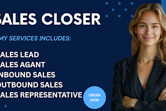 be sales representative, sales agent, salesperson sales closer internet sales
