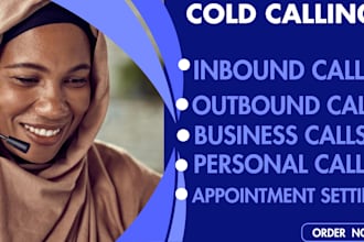 handle inbound, outbound b2b and b2c calls professionally