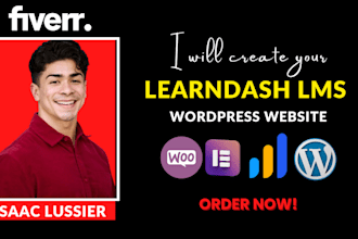 develop and customize wordpress lms website with learndash