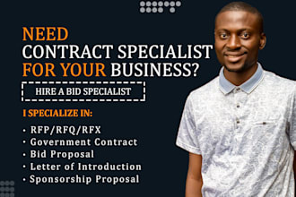 write technical government contracts, rfps, rfis, rfqs, rfxs, and bid proposals