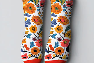create unique sock designs for you