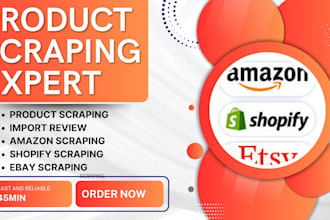 do amazon product hunting, scraping, listing creation, and packaging design
