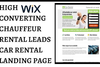 generate chauffeur rental leads limousine rental leads car rental landing page
