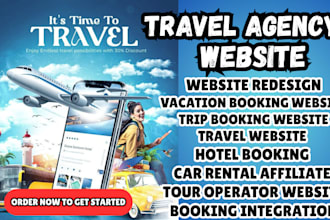 travel agency website, travel booking, vacation booking, tour booking website