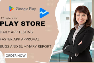 provide 12 testers or 20 testers for google play console closed testing