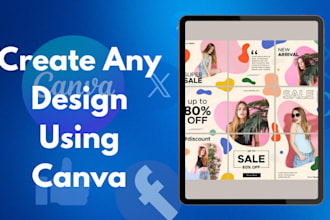 canva design as a canva expert any graphics design on canva