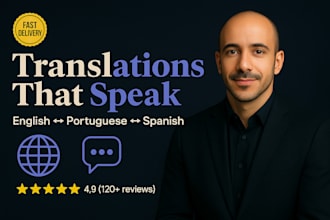 translate content between english, portuguese and spanish
