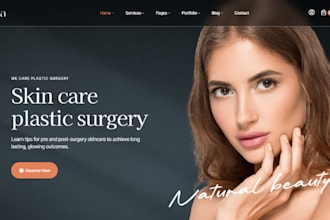 build beauty website, cosmetic website, skincare website, spa website