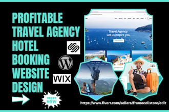design stunning travel agency travel affiliate travel hotel booking website