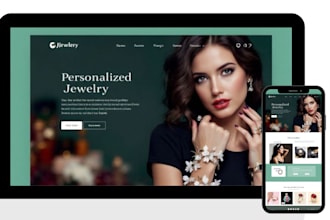 design jewelry ecommerce website necklace chain website 3d modeling store