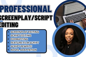 proofread, edit, polish and be script doctor for movie script screenplay