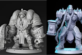 sculpt 3d warhammer head space marine weapon part printabl stl for 3d printing