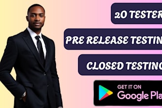 do 20 tester google play app pre release closed testing
