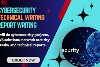 do cybersecurity projects AWS solutions network security tasks technical reports