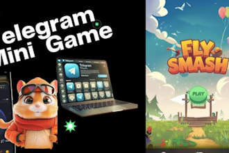 make telegram mini app, mini game, solana mini game, bc game, crypto mini game
