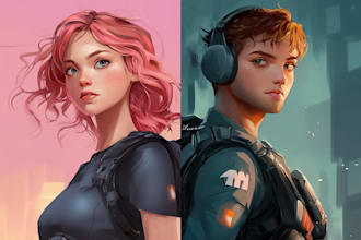 paint semi realistic fantasy art