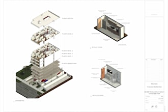 create a 3d bim architectural model in revit