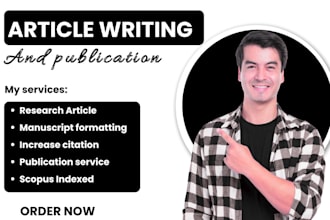 write and publish articles in scopus sci, sci, scie, indexed journals