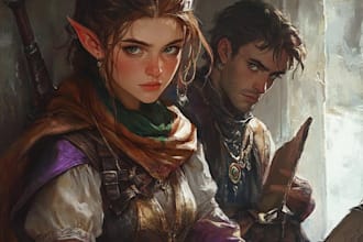 create custom game character art from wow dnd or any game
