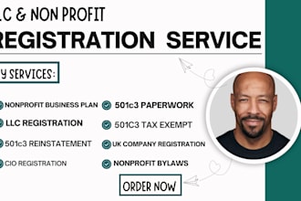 do llc, non profit registration bylaws cio reinstate 501c3 tax exempt 1023ez 990