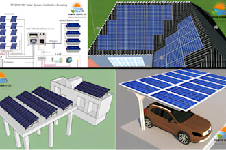 do solar permit design pv system, solar carport with pylon, pvsol and pvsyst