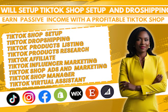 create tik tok shop setup tik tok affiliate and tiktok shop manager