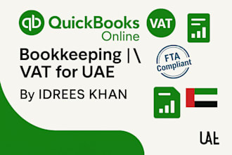 do bookkeeping and vat accounting in quickbooks online for uae businesses