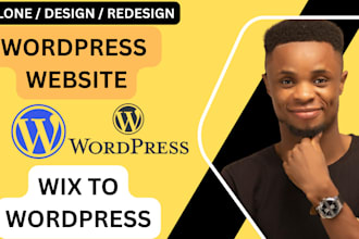 transfer your wix website to wordpress, wordpress speed and seo optimization