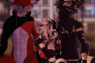 create and upload custom vrchat avatars furry vrc characters and metaverse model