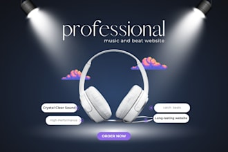 design beat producer website, beatstars integration, sell beats online instantly