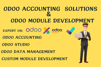 develop build odoo website, CRM, setup odoo accounting, customize odoo studio