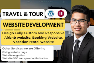 design, redesign airbnb website travel website estate website to modern website
