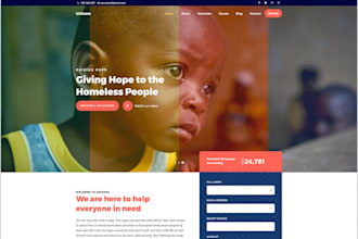 create nonprofit website donation website charity website non profit website ngo