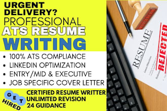 write your CV, resume, cover letter and optimize linkedin