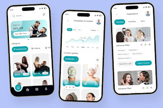 build barber booking app, salon appointment app, beauty stylist app