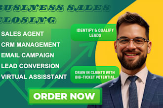 be your high ticket sales closer online sales representative sales agent expert