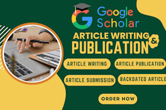 write and publish research article in google scholar high impact journals